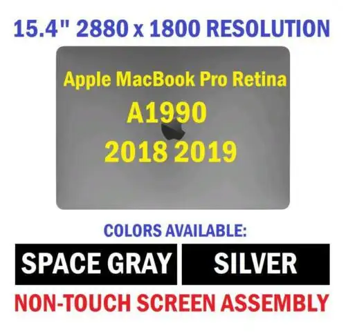 New Oem Apple Macbook A1990 Screen Assembly Emc 3215 Silver Colour Replacement