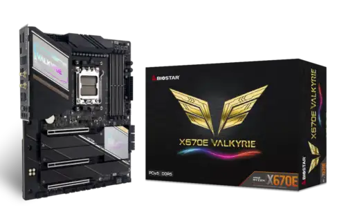 Biostar X670E Valkyrie Motherboard Am5 Supports Amd 7950X Ddr5 Pcie5 M.2 5.0