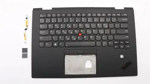 Lenovo Yoga X1 3Rd Keyboard Palmrest Top Cover Greek Black Backlit 01Lx794