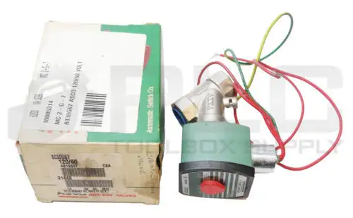 New Asco 8030G67 Solenoid Valve 15Psi 1/2" W/ Mp-C-080 Coil 272610-032-D Read