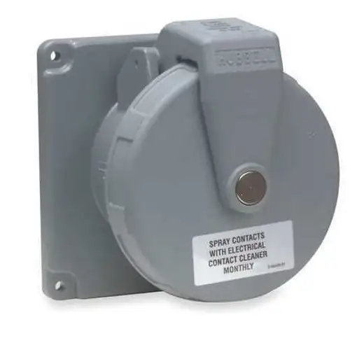 Hubbell M4100R12 Pin And Sleeve Receptacle 100A 125/250V