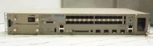 Nokia Alcatel Lucent 7210 Sas-Mxp 22F2C4Sfp+Etr 3He10076Abrb01 Switch W/ Dc Psu