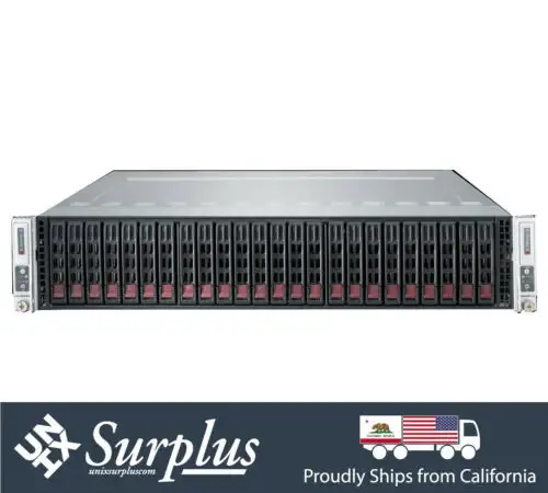 24X 600Gb Sas 2 Node 2U 24 Bay 6Gpb nas Server It Mode 4X Xeon 6 Core 2.4Ghz