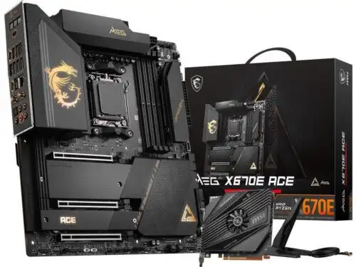 Msi Meg X670E Ace Am5 Amd X670 Sata 6Gb/S E-Atx Amd Ryzen¬ô 7000 Series Motherboa