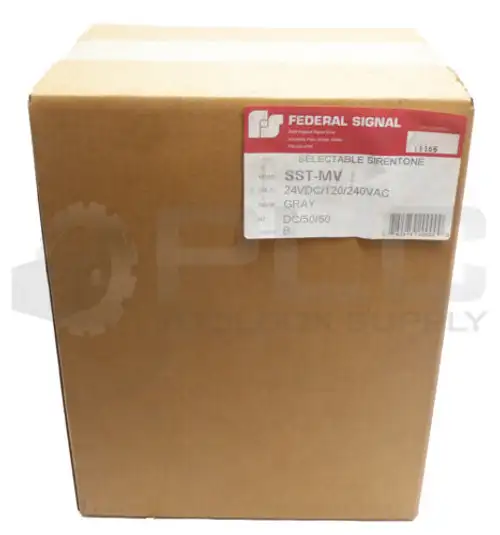Sealed Federal Signal Sst-Mv /B Selectable Sirentone 24Vdc 120-240Vac