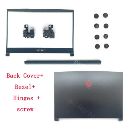 New Back Cover+ Bezel +Hinges For Msi Gf63 8Rc 8Rd Thin 9Scx Ms-16R1 Ms-16R3 Us