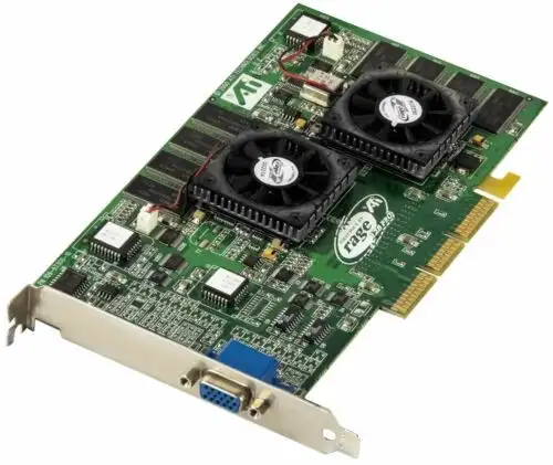 Graphics Card Rage Pro Fury Maxx 64Mb Sdram Agp Vga 128-Bit Directx Dx6 gl