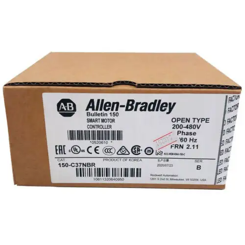 New 150-C37Nbr Allen-Bradley Smc-3 37A Smart Motor Controller