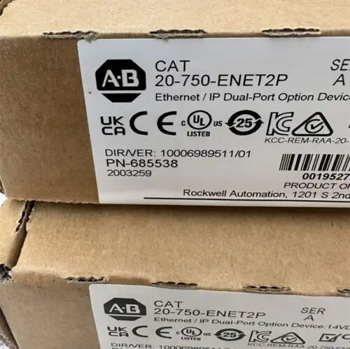 20-750-Enet2P Allen-Bradley Sealed Ethernet/Ip Dual-Port Option Device #Zcdm