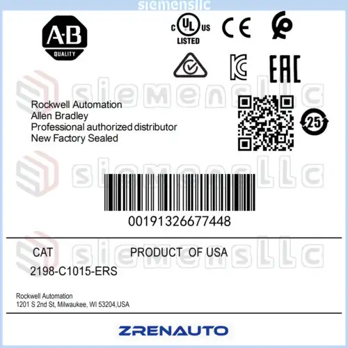 2198-C1015-Ers Allen Bradley Kinetix 5300 200V Class Servo Drive Spot Goods #Pl