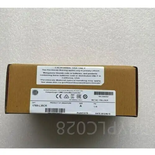 New Factory Ab Sealed 1769-L35Cr /A Compactlogix Controlnet Redundant Controller