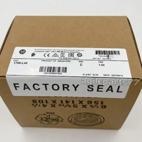 Allen Bradley 1768-L45 Ser C Compactlogix Safety Processor Factory Sealed Tx