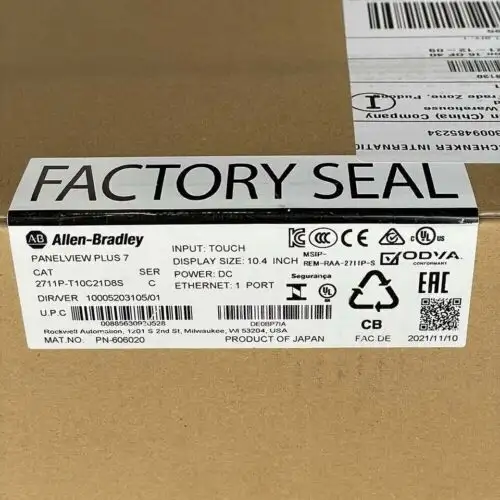 New Factory Sealed Ab 2711P-T10C21D8S Ser C Panelview Plus 7 10" 2711Pt10C21D8S