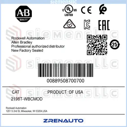 2198T-Wbcmod Allen Bradley Itrak Bus Conditioner Module #Pl