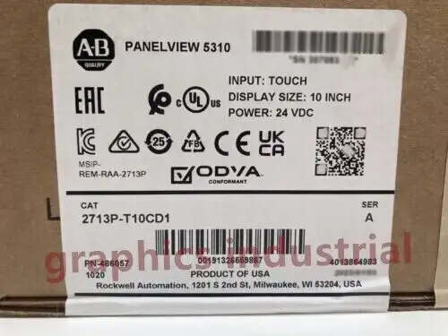 Factory Sealed Allen Bradley 2713P-T10Cd1 Panelview 5310 Terminal Ab 2713Pt10Cd1