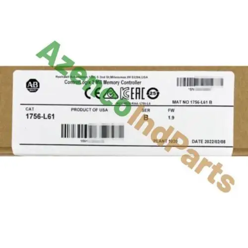 New Original Allen-Bradley 1756-L61 Ser B Controllogix 2Mb Memory Controller