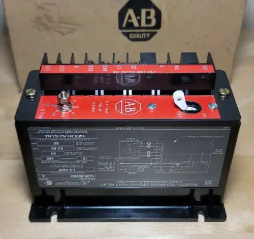 Allen Bradley 1409-Bobd Arcing Ground Fault Relay 1-6 Amp Ser A