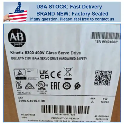 2198-C4015-Ers Brand Allen Bradley 2198-C4015-Ers Ab 2198C4015Ers Us