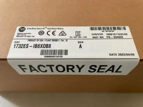 New Sealed Allen Bradley 1732Es-Ib8Xob8 Ser A Armorblock Ethernet/Ip Safety I/O.