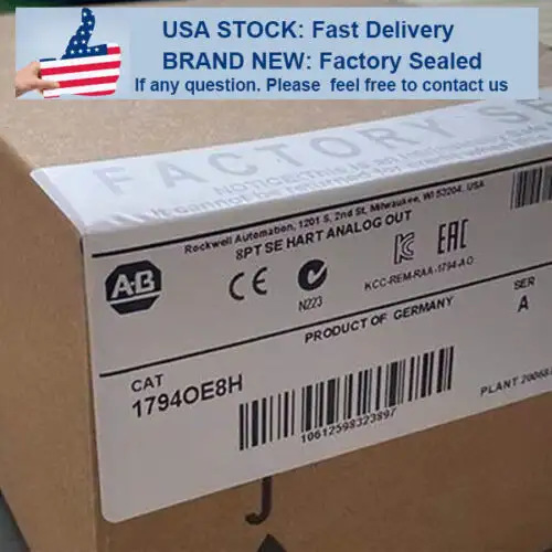 1794-Oe8H Allen Bradley 1794 Oe8H Flex 8 Point Analog Output Module 1794Oe8H