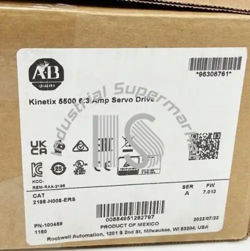New Allen Bradley Kinetix 5500 6.3 Amp Servo Drive 2198-H008-Ers