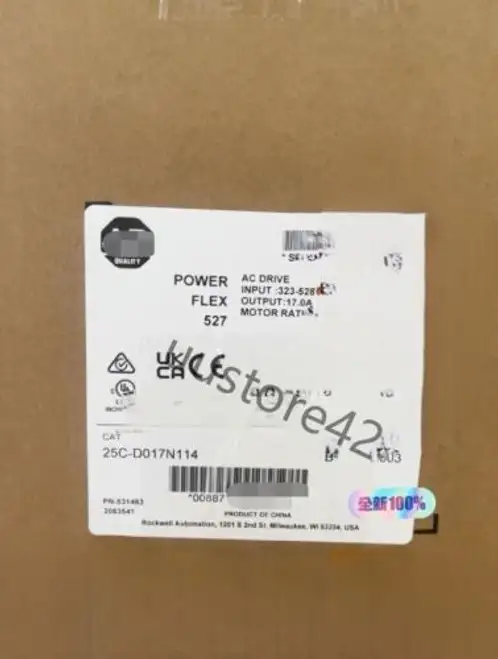 Allen Bradley 25C-D017N114 Powerflex 527 Ac Drive 480V 17A 10Hp