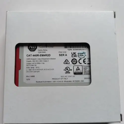 Newest Surplus Allen Bradley Ab 440R-Em4R2D Guardmaster Expansion Module