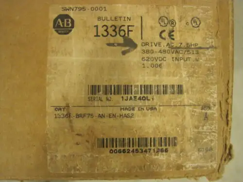 Nuevo Allen Bradley 1336F-Brf75-An-En-Has2 Conducir 7.5 Hp 1336F-Brf75-An-En-Ha