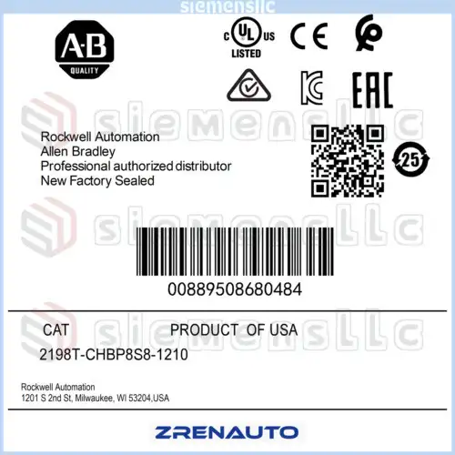 2198T-Chbp8S8-1210 Allen Bradley Itrak Power Cable Pcm M23-M23 10M #Pl