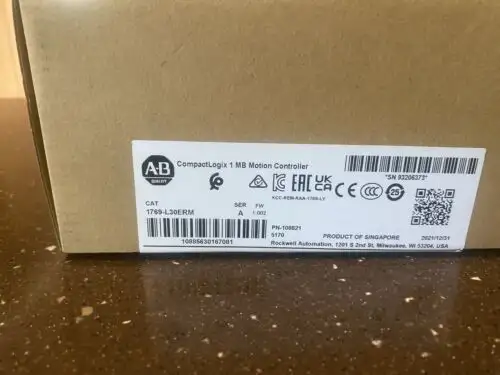 1 Pcs Factory Sealed Allen-Bradley Ab 1769-L30Erm 1769L30Erm In Stock