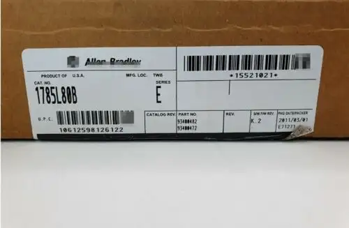 Allen-Bradley 1785-L80B /E Rev K01 F/W Rev D Plc-5 Processor