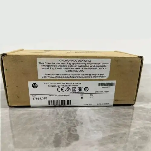 New ed Allen Bradley Compactlogix 750Kb Enet Controller 1769-L32E