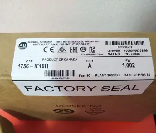 Allen-Bradley 1756-If16H 16 Pt Hart Analog Input Module 1756If16H