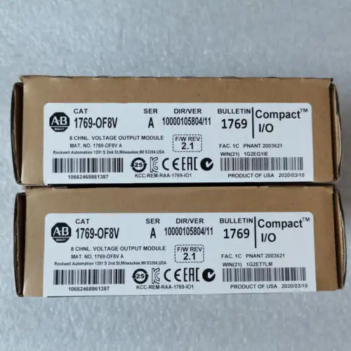 1 Pcs Sealed Allen-Bradley 1769-Of8V Ser A 8 Chnl. Voltage Output Module