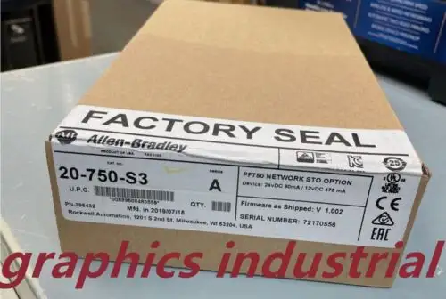 New 20-750-S3 /A Allen Bradley Network Safe Torque Module Powerflex 750