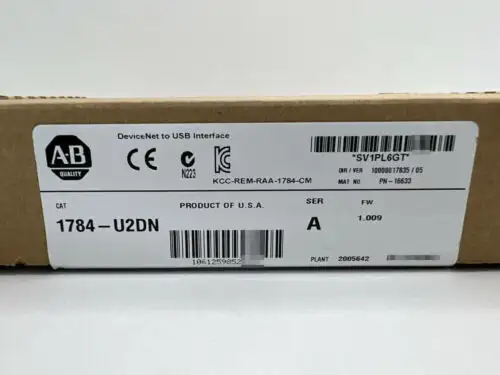 Allen Bradley Factory Sealed 1784-U2Dn Usb To Devicenet Cable 1784U2Dn