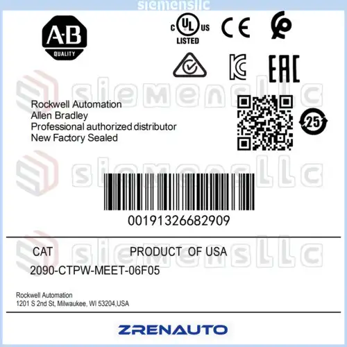 2090-Ctpw-Meet-06F05 Ab Kinetix Tlp Power Extension Cable Spot Goods #Pl