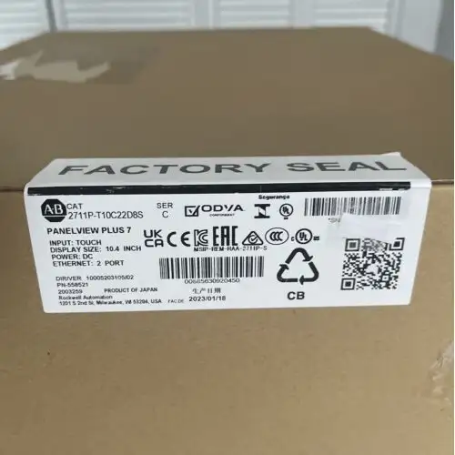 Ab 2711P-T10C22D8S Allen-Bradley 2711Pt10C22D8S Panelview Plus 7 Color Touch 10-