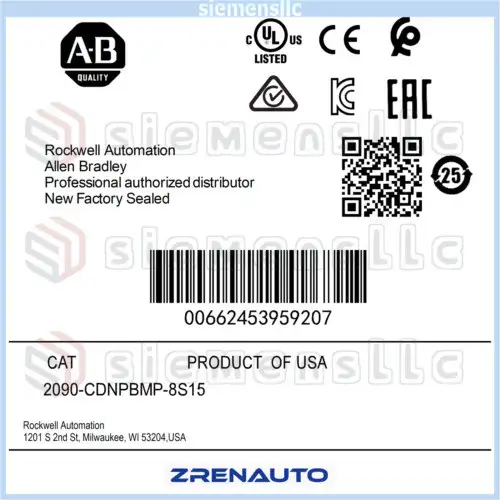 2090-Cdnpbmp-8S15 Allen Bradley Mp-Series 15 M Length Power Cable #Pl