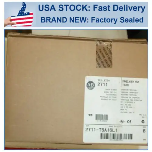 Allen Bradley Panelview 550 Touchscreen 2711-T5A16L1 Ser B Rev C Frn 4.41 Us