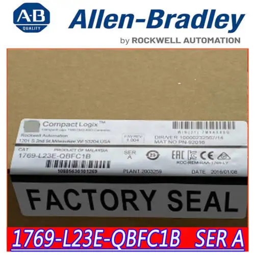 New Allen Bradley 1769-L23E-Qbfc1B Controller Unit Cpu Module