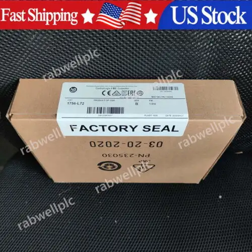 New Allen Bradley 1756-L72 Controllogix 4 Mb Controller Ab 1756L72 ping