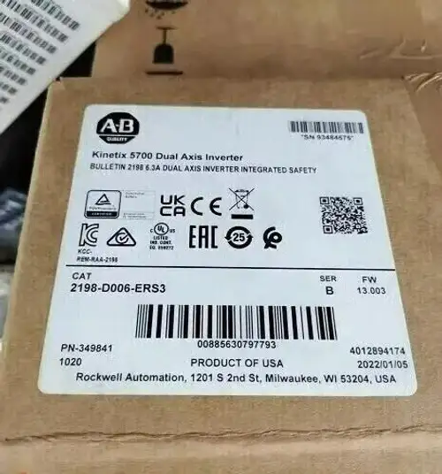 2023 Factory Sealed Ab 2198-D006-Ers3 Kinetix 5700 Ser C Dual Axis Module