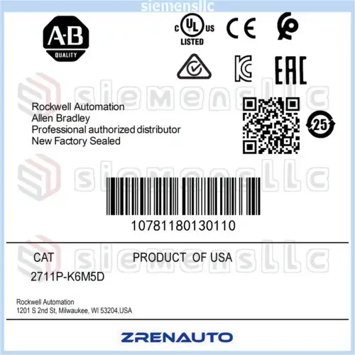 2711P-K6M5D Allen Bradley Panelview Plus Terminal Spot Goods #Pl