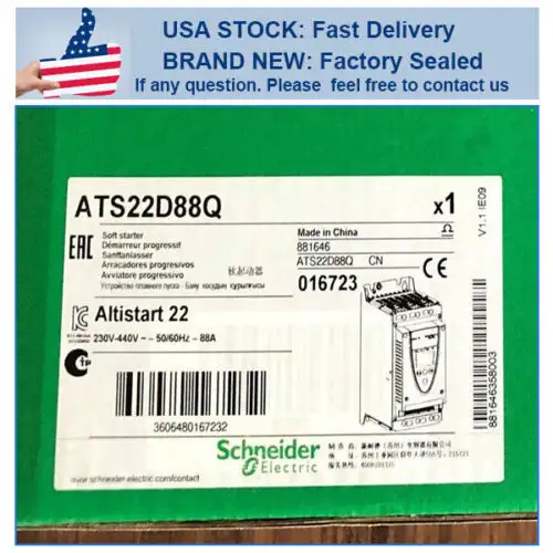 Brand Schneider Soft Starter Ats22D88Q Us Ats22D88Q