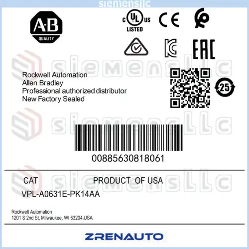Vpl-A0631E-Pk14Aa Ab Kinetix Vp Low Inertia Servo Motor Spot Goods #Pl