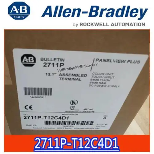 New Allen Bradley 2711P-T12C4D1 Panelview Plus 1250 12.1Inch Sealed