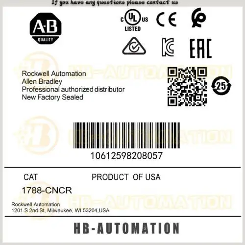 1788-Cncr Allen Bradley Cnet Flexlogix/Drivelogix Comms Module #Zypl