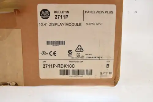 Ab 2711P-Rdk10C Allen Bradley 2711P-Rdk10C Panelview Plus 1000 Display Module