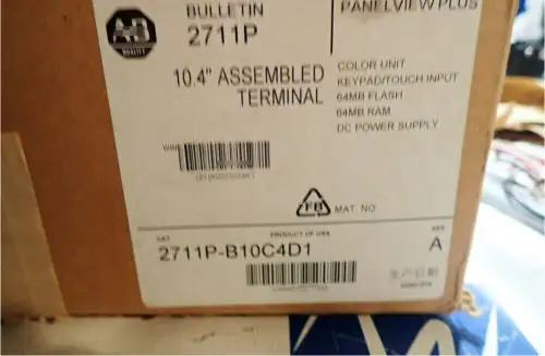 2711P-B10C4D1 Ab Panelview Plus 10.4-Inch Assembly Terminal 2711P-B10C4D1